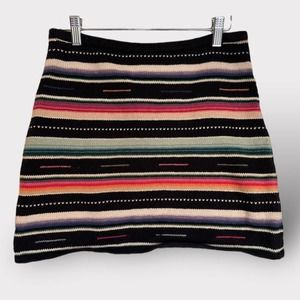 Ralph Lauren Striped Knit Mini Skirt M
